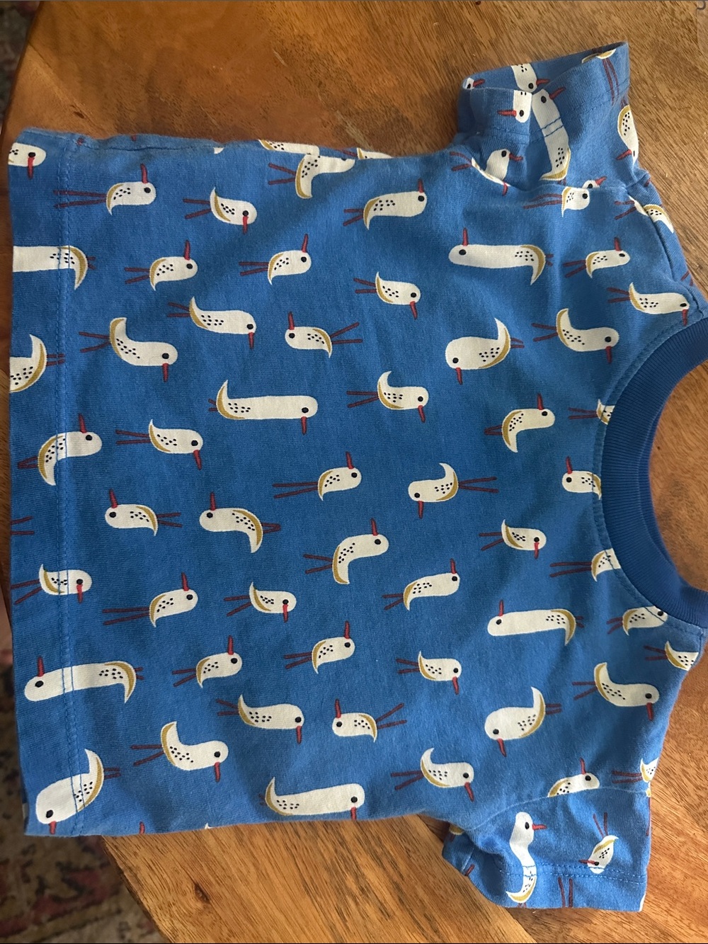 Hanna Andersson baby shirt with White Seagull Print